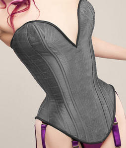 OEM ODM Gothic Lace Wedding Waist Trainer Front Busk Over Bust Cups Bustier Steel Boned <b>Shapers</b> in All Colors Satin <b>Corset</b> Maron - Product Image 3