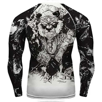 Ensemble de rashguard et de collants de compression pour hommes de qualité supérieure, très vendu, BJJ MMA, imprimé personnalisé, manches longues pour femmes