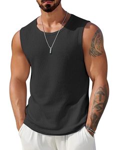 Men's Quick Dry Breathable Knitted Sporty <b>Workout</b> <b>Tank</b> <b>Top</b> Gym Muscle Tee Fitness Bodybuilding Sleeveless - Product Image 1