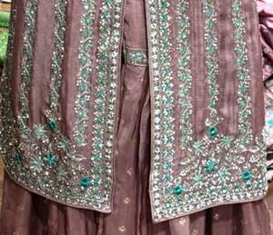 ชุดสูทปากีสถานของอินเดียปักด้วยมือสำหรับผู้หญิงสไตล์ดั้งเดิมแฟชั่นสวยงามดีไซน์ทันสมัย - Product Image 2