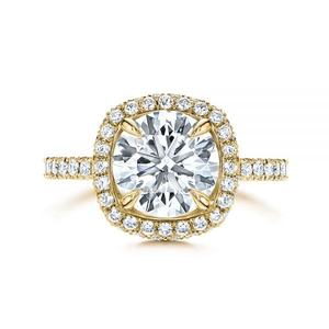 Bague de fiançailles de mariage en moissanite VVS de laboratoire de haute qualité exclusive en argent sterling 925 certifiée GRA New Ring - Product Image 1