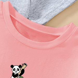 เสื้อยืดผู้หญิงสั่งทำพิเศษ ผลิตจากโพลีเอสเตอร์/ผ้าฝ้าย พิมพ์ลายดิจิทัล โลโก้ลำลอง แขนสั้น ใส่สบาย ระบายอากาศได้ดี คุณภาพสูง เหมาะสำหรับฤดูร้อน - Product Image 6