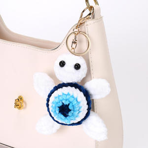 Llavero de tortuga pequeña de algodón tejido a crochet, adorno colgante para bolso, muñeco tejido a mano, transfronterizo, Spot Acki - Product Image 2