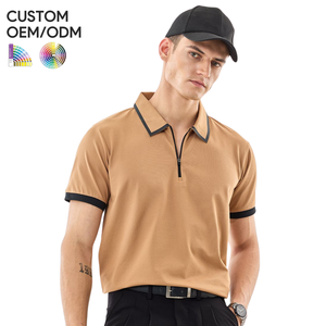 เสื้อถักผู้ชายโลโก้สั่งทำ ผ้าฝ้าย 100% สไตล์ลำลอง รับผลิตแบบ OEM ODM |   เสื้อยืดแขนสั้นคุณภาพสูง ระบายอากาศได้ดี สีพื้น สำหรับแบรนด์ส่วนตัว - Product Image 1