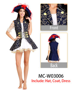Disfraz de Pirata Sexy y Divertido para Mujer Adulta, Vestido de Encaje, Alta Calidad, Disfraz de Carnaval - Product Image 5