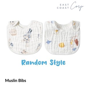 Bavoirs pour bébé en mousseline de coton unisexe, 6 couches absorbantes douces pour garçons, ajustables, motif éléphant baleine lapin - Product Image 3