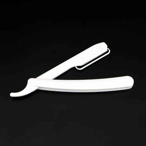 Navaja de Afeitar Desechable de Una Sola Hoja para Hombre, con Mango y Cuchilla de Acero Inoxidable de Punta Curva de Alta Calidad, para Salón de Belleza y Barbería - Product Image 4