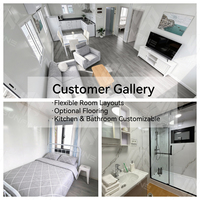 Casas Prefabricadas Expandibles con Calefacción Interna, Ventanas de Triple Cristal con Ahorro de Energía y Actualización Personalizada