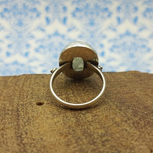 Handcrafted 925 Sterling Silver Bohemian Gemstone <b>Rings</b> High Quality Rainbow <b>Moonstone</b> with Diamond Weddings Handmade Jewelry - Product Image 2