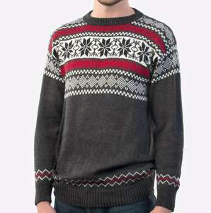 Suéter de manga larga de punto Jacquard, jersey de cuello redondo, ropa de hombre, suéter de punto transpirable para hombre, 2025 personalizado OEM ODM - Product Image 3