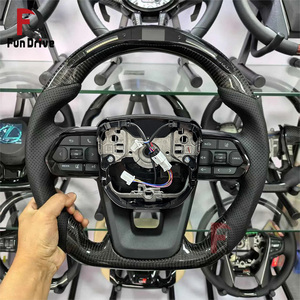 Volant universel en fibre de carbone LED Gr Sport pour Toyota <span class=keywords><strong>Aqua</strong></span> Wigo Vellfire Anh20 Gr300 LC200 Vellfire Sienna Venza RAV4 - Product Image 1