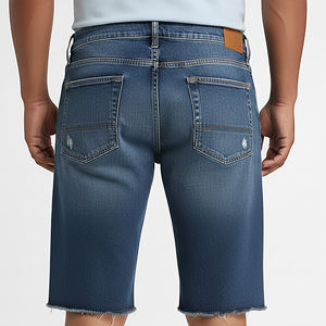 Pantalones Cortos Vaqueros Holgados de Mezclilla Lavada Estilo Urbano, 100% Algodón, Estilo Hip Hop, Pantalones Cortos de Moda - Product Image 2