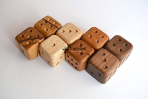 Natural Wooden <b>Polyhedral</b> <b>Dice</b> Artisan Crafted 7-Piece Eco-Friendly Durable Set for Tabletop RPG Board Games Tradebyd - Product Image 2