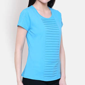 <b>Women's</b> Summer Vintage Inspired Plaid Graphic <b>T</b>-<b>Shirt</b> with <b>Retro</b> Artwork 100% Cotton Full OEM/ODM Private Label Customization - Product Image 2