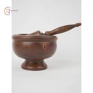 Fancy hecho a mano mortero de madera y mortero diseño atractivo molinillo de hierbas de especias de moda utensilios de cocina naturales herramienta Gadgets uso - Product Image 2