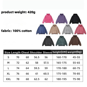 Plus Size High Street <b>Black</b> Multi All Color Hip Hop Custom logo Oversized Acid Wash Hoodies Men Vintage Washed <b>t</b> <b>Shirt</b> - Product Image 6