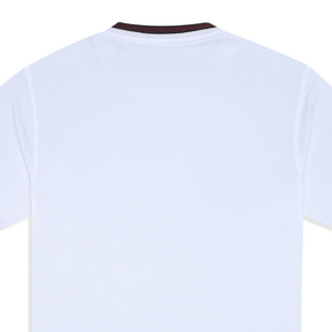 Camiseta básica de punto de algodón 100% personalizable ecológico Casual Logo transpirable blanco liso cuello redondo alta calidad sólido - Product Image 5