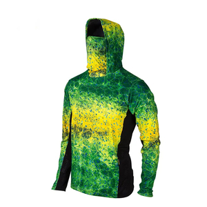 Nuevo diseño para hombre, UPF 50 +, máscara con capucha, camisas de pesca, estampado personalizado, patrón 3D, tejido forrado, pesca, caza, desgaste, protector facial - Product Image 4