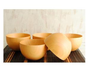 Cuencos de madera de acacia ecológicos personalizados, cuencos de madera natural para servir deliciosas pastas y postres en casa - Product Image 2