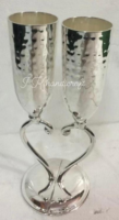 Gobelet à vin en argent Judaica Elegance, personnalisable, en laiton nickelé, coupe Kiddush juive plaquée argent, 240 ml/300 ml, fait main, sans plomb