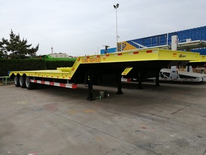 Semirremolque de Plataforma Baja RHINOX de 100 Toneladas, Cuatro Ejes de Hierro con Suspensión Cantilever, Dos Líneas 16*3*1.9m, China - Product Image 3