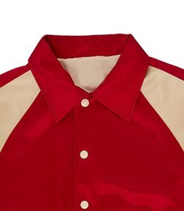 Gran oferta, chaqueta de invierno de satén universitario de alta calidad, nueva llegada, chaqueta universitaria de satén con bloque de Color de béisbol personalizada para hombre - Product Image 5