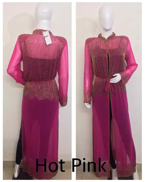 Elegant Abaya Dress Long Maxi Arab Dubai Turkish Islamic Kaftan Front Open Hand Embroidery Free Size Evening Wedding Party Wear
