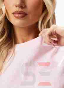 2025 Custom Logo Women Crop <b>Top</b> Wholesale <b>High</b> Quality Comfy Breathable Eco-Friendly Polyester/Cotton Blend Gym Fitness <b>Tops</b> - Product Image 4