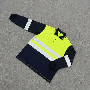 Camiseta de Trabajo de Seguridad de Alta Visibilidad Reflectante de Poliéster OEM Personalizada de la Mejor Calidad, Mangas Cortas, Verano, Impermeable, con Logotipo Personalizable - Product Image 3