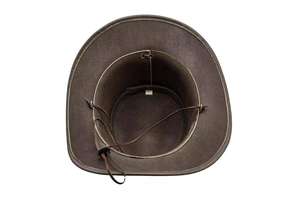 Sombrero de Vaquero Occidental con Decoración de Cabeza de Vaca, Cuero Natural Vintage, Sombreros de Jazz para Hombre, Sombreros de Vaquera - Product Image 5