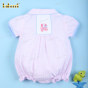 Romper de Verano para Bebé Niña, Color Rosa Claro, 100% Algodón Orgánico, Certificado OEKO-TEX, No Tóxico, Ignífugo, con Botones a Presión - Product Image 5