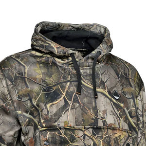 Veste de chasse thermique isolée imperméable camouflage softshell à capuche tactique en polaire pour la randonnée en plein air et le temps froid - Product Image 5