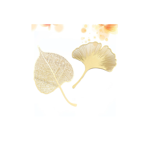 Nuevos regalos de latón marcapáginas chapados en oro logotipo personalizado letra Uae libro marca Metal Corán marcapáginas para la venta - Product Image 1