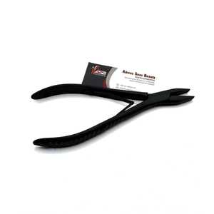 Pince à extensions de cheveux multifonctionnelle en acier inoxydable avec impression de logo personnalisée, microbilles noires, options OEM disponibles - Product Image 3