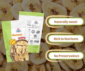 Chips de plátano crujientes de Vietnam 100% Natural sin aditivos Snack saludable OEM disponible - Product Image 6
