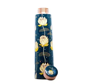 Bouteille en cuivre pur fini blanc de nouveau design de qualité supérieure faite à la main à prix économique pour les verres en plastique - Product Image 3