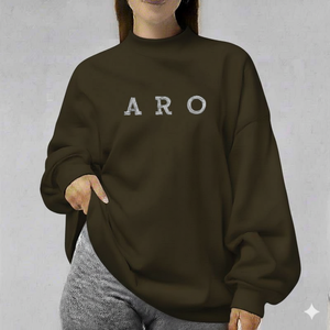 Sudadera de Forro Polar Moderna para Mujer, Estilo Urbano, Oversize, Manga Regular, Cuello Simulado, Casual de Invierno, Ajuste Relajado, Transpirable por Delante - Product Image 1