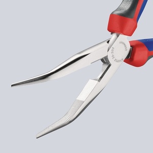 For KNIPEX 200 mm Chrome-Plated Flat-Nose <b>Pliers</b> with 40 Angled Multi-Component Grips - Product Image 4
