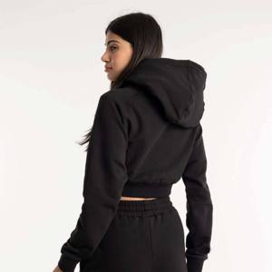 Sudadera corta informal con cremallera completa para mujer, Jersey elegante personalizable, ropa deportiva para gimnasio, sudaderas con capucha para mujer - Product Image 3