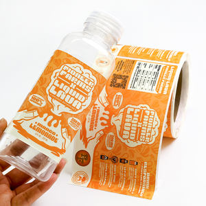 Custom Brand Logo Beverage Can Transparent White Vinyl <strong>Label</strong> Sticker Personalized Juice <strong>Bottle</strong> Waterproof Packaging <strong>Label</strong> - Product Image 2