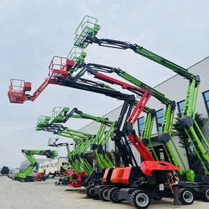 รถยกบูมแบบหมุนได้ 360 องศา 8-20 เมตร รับน้ำหนัก 250 กิโลกรัม แบบลากจูงได้ แขนยืดหดได้ บูมแบบประกบ ใช้ไฟฟ้าหรือดีเซล ไฮดรอลิก รถยกแบบเชอร์รี่พิคเกอร์ บูมแบบสไปเดอร์ - Product Image 2
