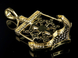 Colgante de alta demanda de la mejor calidad en plata 925 con moissanita, joyería fina de diamante redondo, colgantes de Hip Hop - Product Image 5