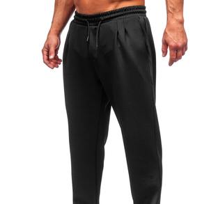 Pantalones de chándal ecológicos ligeros de algodón 100% de gran tamaño, diseño acampanado de pierna ancha, pantalones Tra informales de secado rápido, cintura alta plana - Product Image 5