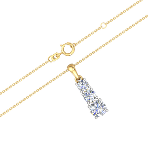 Collar de Mujer de Oro Amarillo de 9K con Diamante Blanco Cultivado en Laboratorio de Alta Calidad, 1.8 Quilates, Claridad EF, Certificado IGI, para Fiesta de Compromiso - Product Image 5