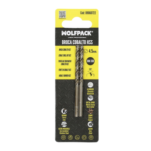 Broca cilindrica Wolfpack in cobalto HSS da 4,50 mm. Blister 2 Unità. - Product Image 6