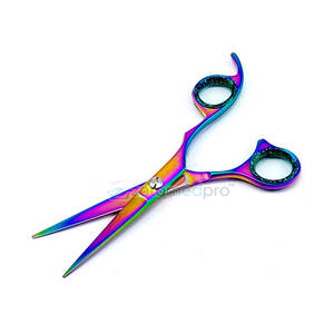 Ciseaux à cheveux en titane arc-en-ciel pour salon de coiffure, ciseaux à cheveux en titane arc-en-ciel de précision pour le coiffage - Product Image 6