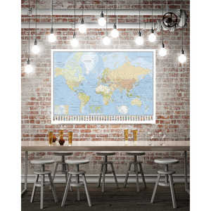 Affiche géante de la carte du monde 140x100cm, techniques d'impression offset pour une image de haute qualité - Product Image 6