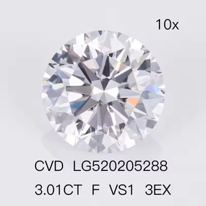 Diamants de laboratoire en vrac en gros d'Inde pour diamants HPHT CVD certifiés, taille brillante, couleur D, fantaisie, taille légère, 0,5 ct à 6 ct, D'VINS pour - Product Image 2