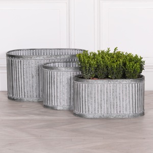 Jardinera de metal texturizado para decoración del hogar en el mejor precio de la India - Product Image 5
