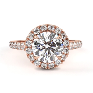 Aniva 14K oro auténtico IGI certificado laboratorio cultivado diamante 1-2 quilates solitario corte brillante Anillos de Compromiso de boda de moda para mujer - Product Image 3